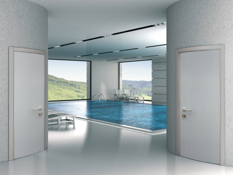 Пластиковые двери в басейн - недорого 